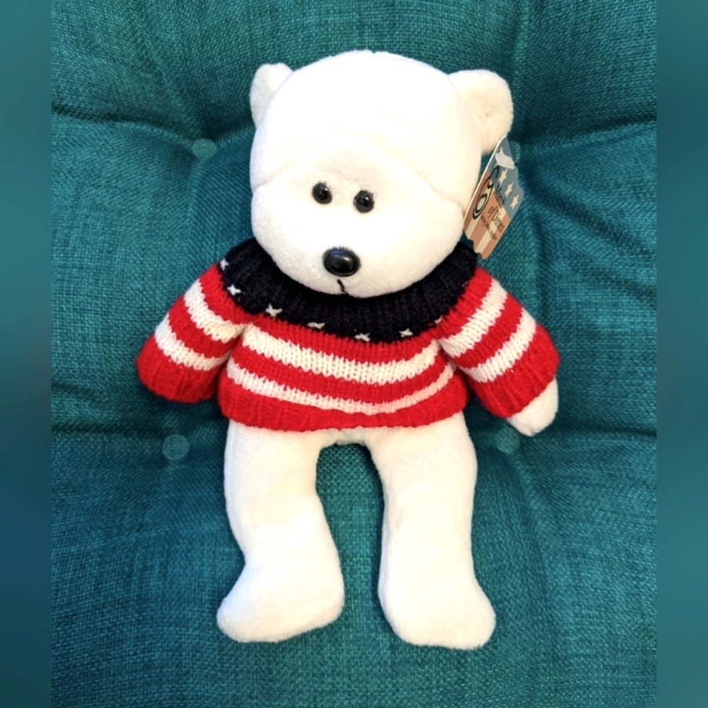 Plushland Liberty Plush Bear Patriotic March of Dimes